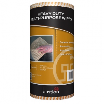 Bastion Heavy Duty Wipes on a Roll - Cappuccino