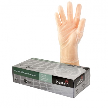 Bastion Vinyl Ultra P/F Clear Small Gloves