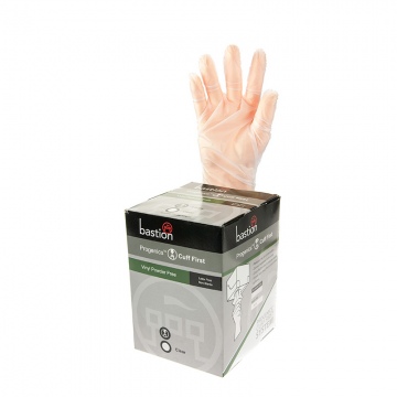 Progenics Vinyl P/F Clear Gloves Large (10cm)