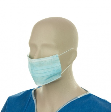 Bastion Surgical Face Mask With Earloops- Blue