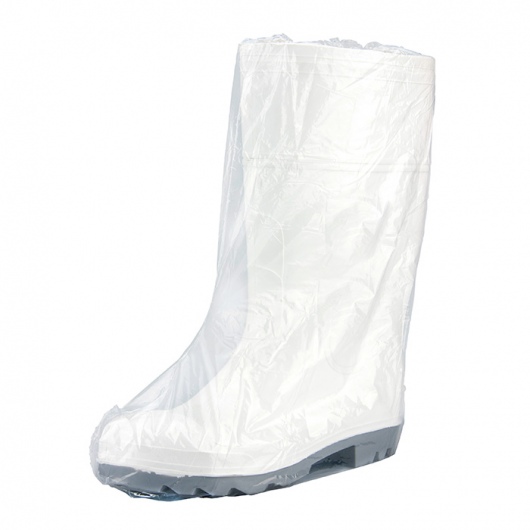 Bastion Polyethylene Plastic Boot Covers - Clear