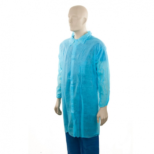 Bastion Polypropylene Lab Coat Blue Large