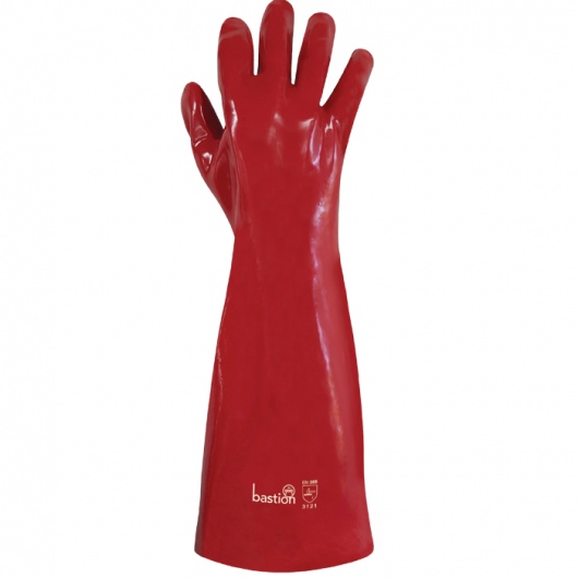 Bastion PVC Red Gloves - 45cm 
