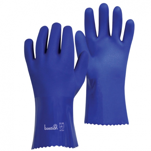 Bastion PVC Blue Gloves